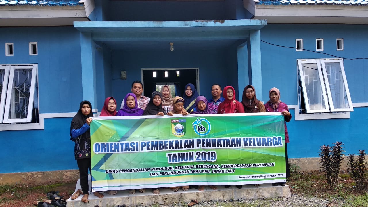 Orientasi pembekalan pendataan keluarga tahun 2019, bertempat di balai  kecamatan Tambang Ulang 