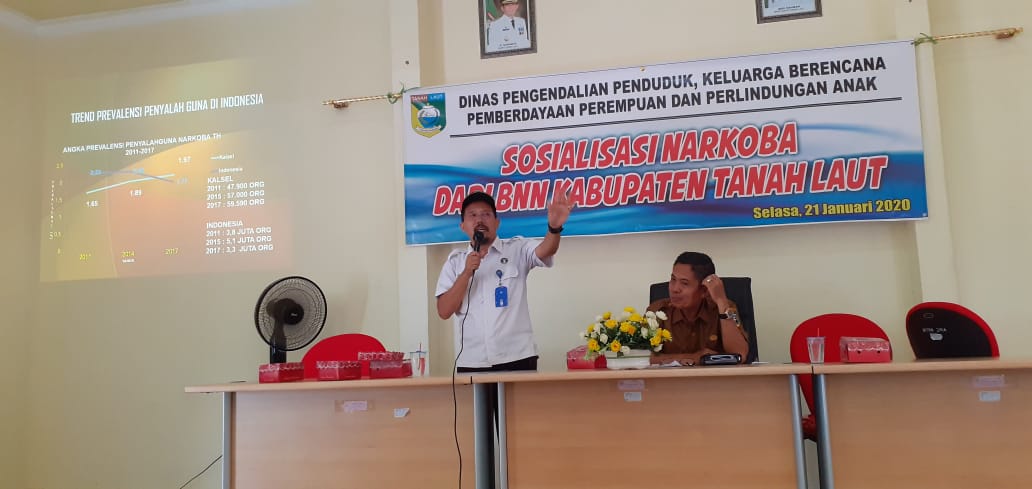 Sosialisasi Narkoba Dari BNN Kabupaten Tanah Laut.