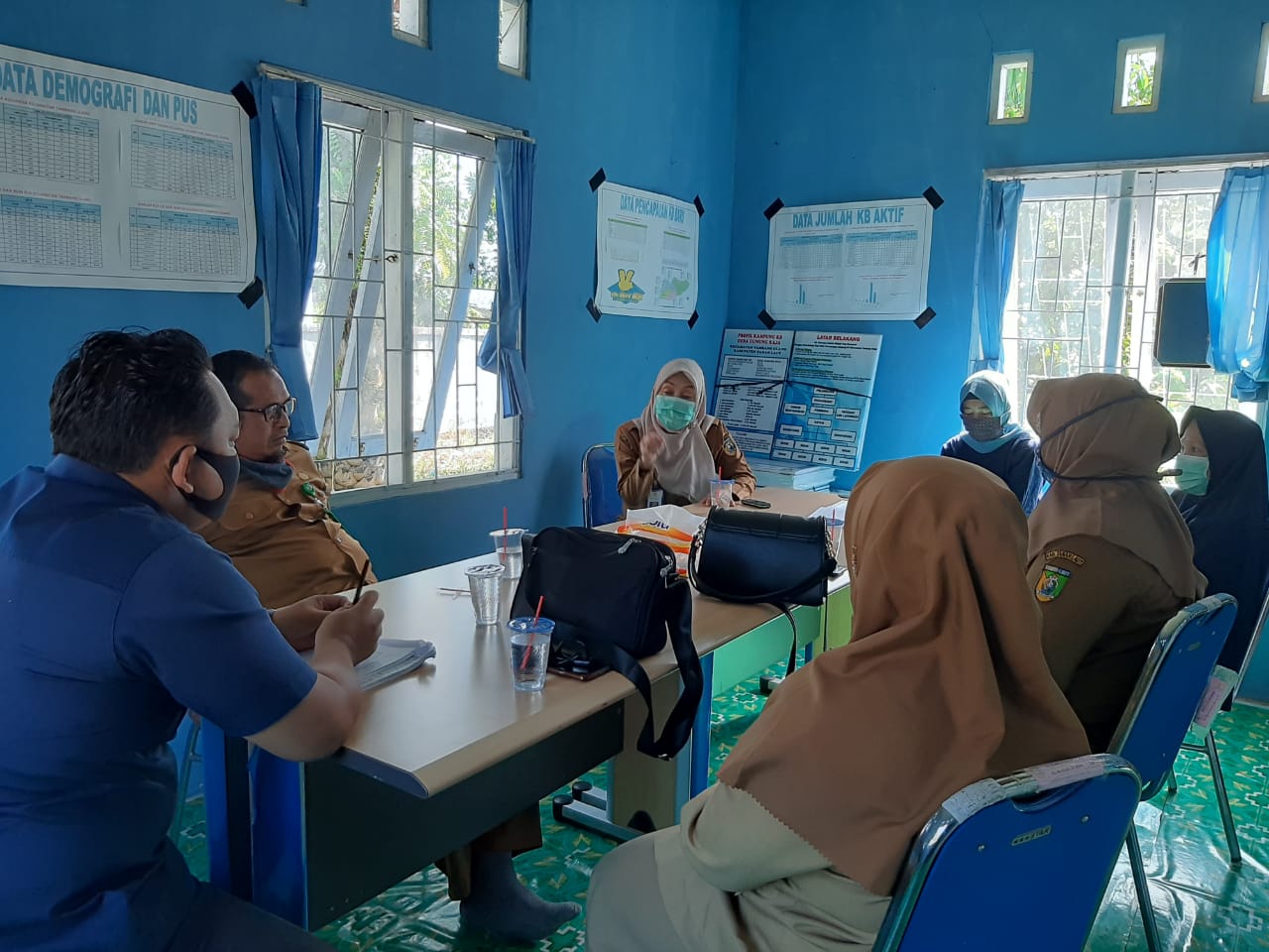 Monitoring dan Evaluasi Kampung KB oleh bidang PPDI di Balai Penyuluhan KB Kecamatan Tambang Ulang.