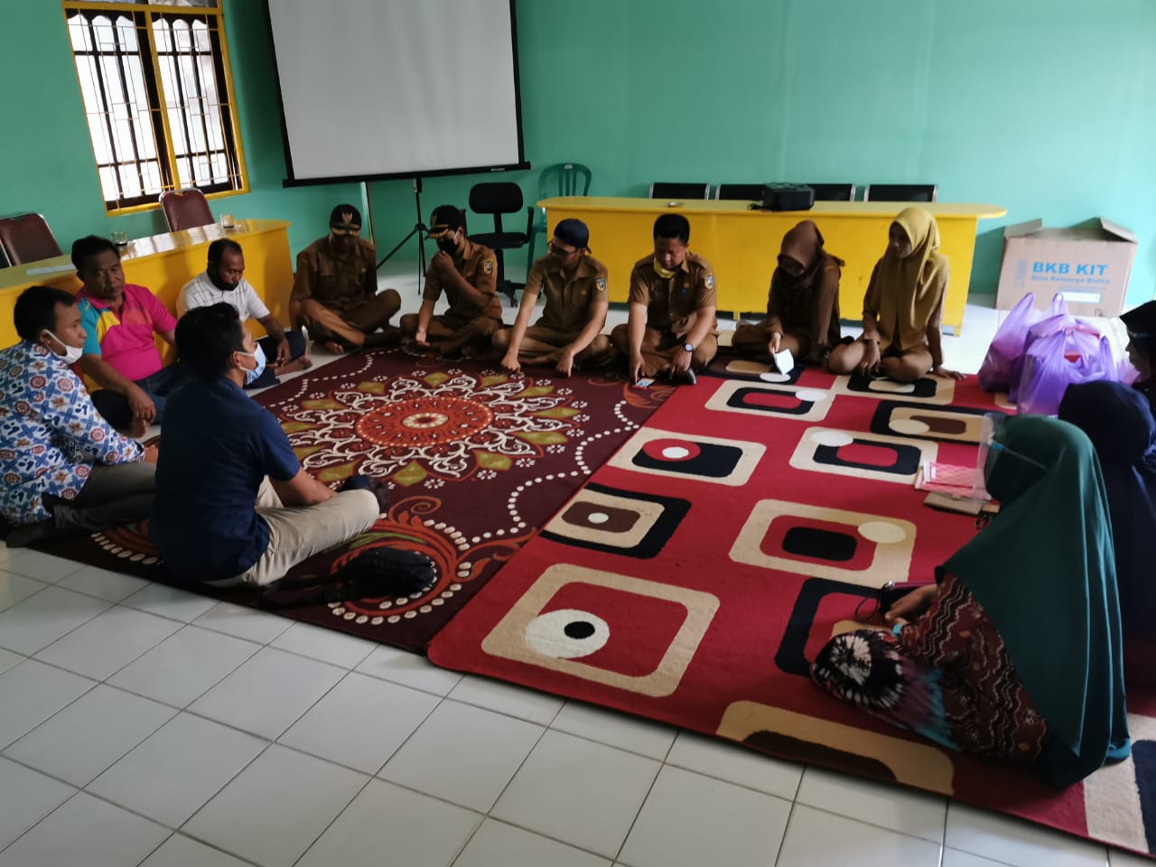 Pertemuan Kelompok Kerja di Kampung KB Desa Muara Kintap 