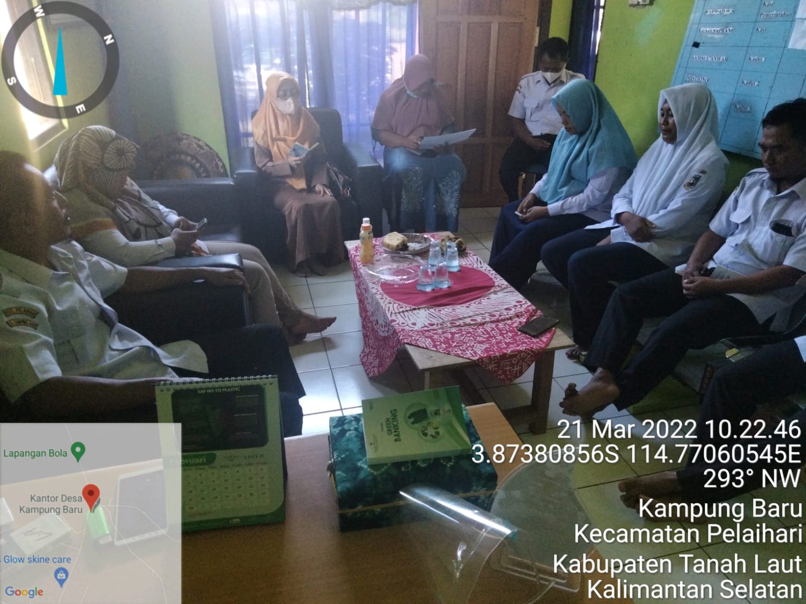 Pertemuan Kelompok Kerja (Pokja) Kampung KB Desa Kampung Baru Kecamatan Pelaihari.