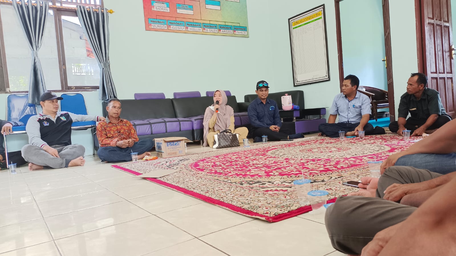 Rapat koordinasi dan Advokasi Persiapan Kegiatan Manunggal Tuntung Pandang di Desa Kuala Tambangan