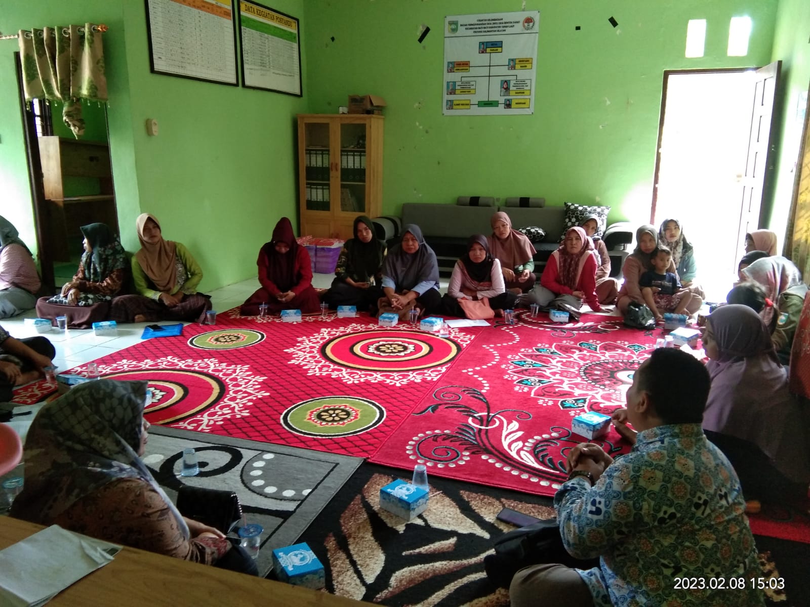 Pertemuan Kelompok Tribina Desa Bentok Darat Kecamatan Bati-Bati